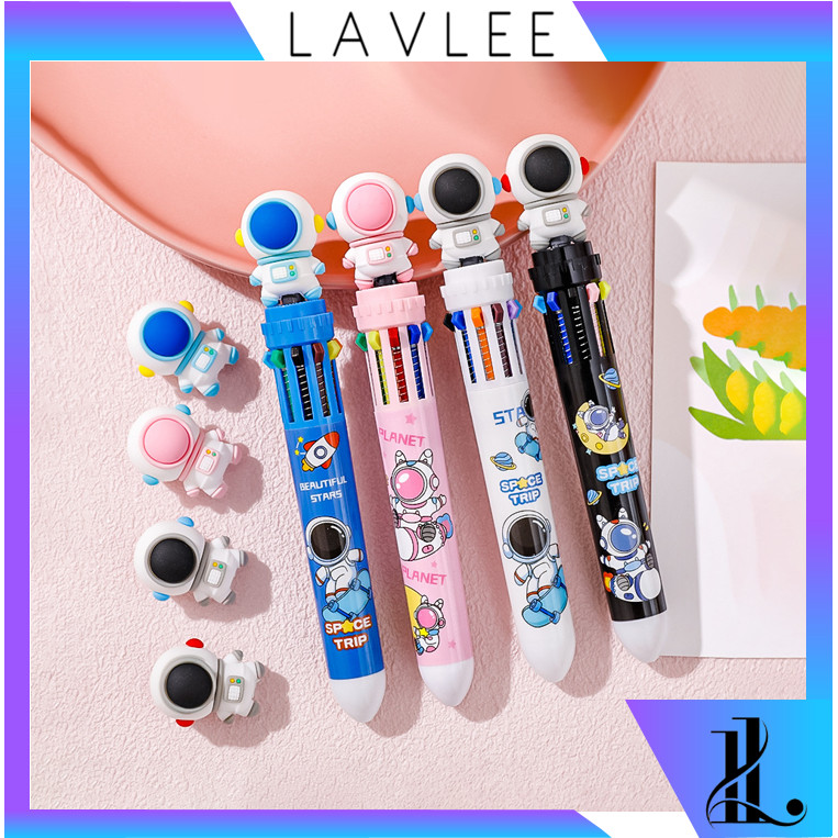 

LAVLEE - S6221 Pulpen Mekanik 10 Warna / Bolpoin Lucu Karakter Astronot / Pena Sekolah Multi Warna / Bolpoin 10 Warna Karakter Lucu