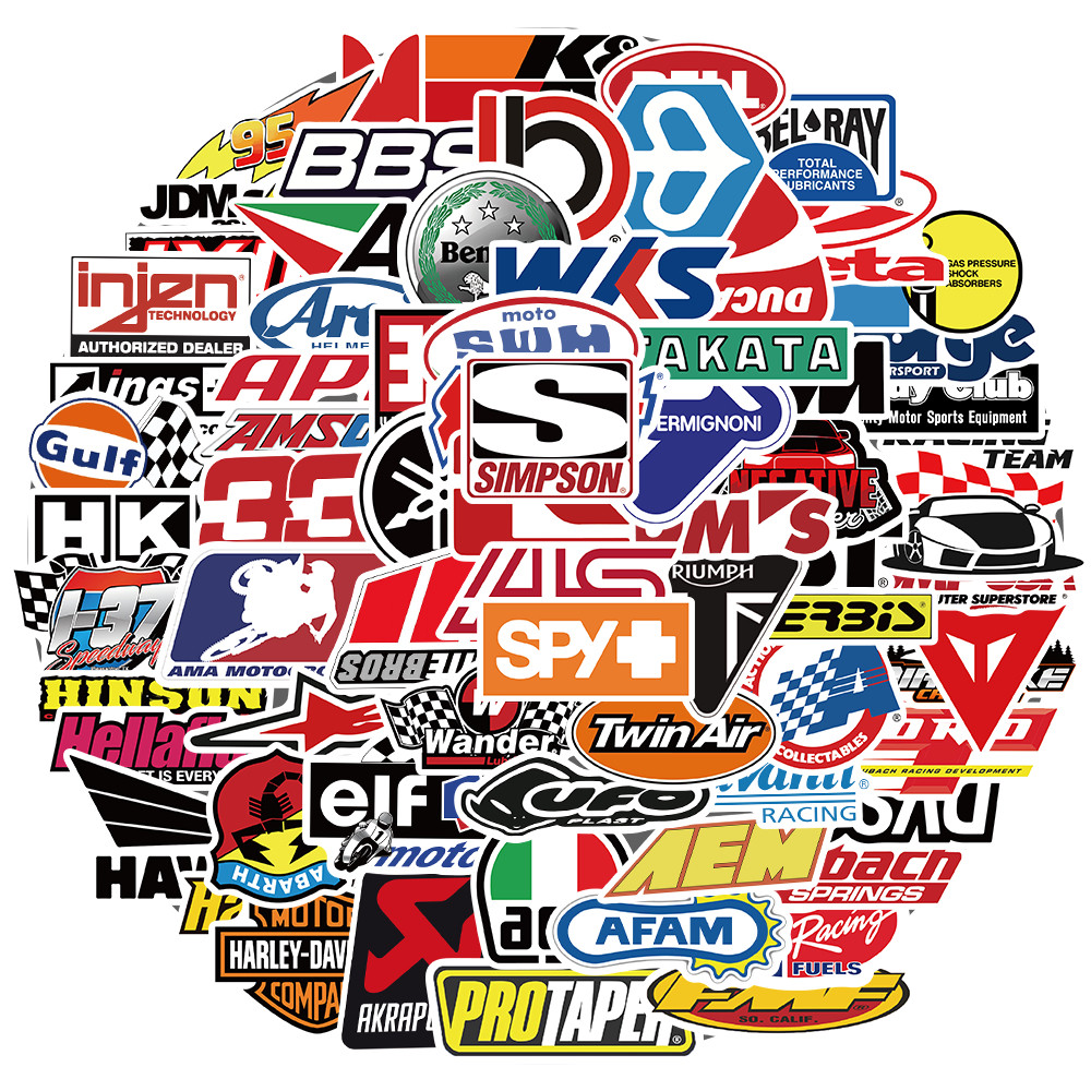 

Stiker Vinyl Tahan Air Desain Motor Balap - Untuk Helm, Laptop, Papan Luncur, Buku Harian, & Casing HP