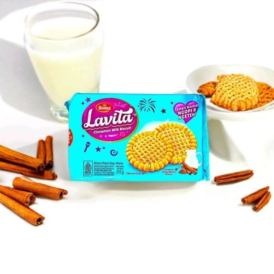 

ROMA LAVITA Cinnamon Milk Biscuit biskuit kayu manis susu [210 gr]
