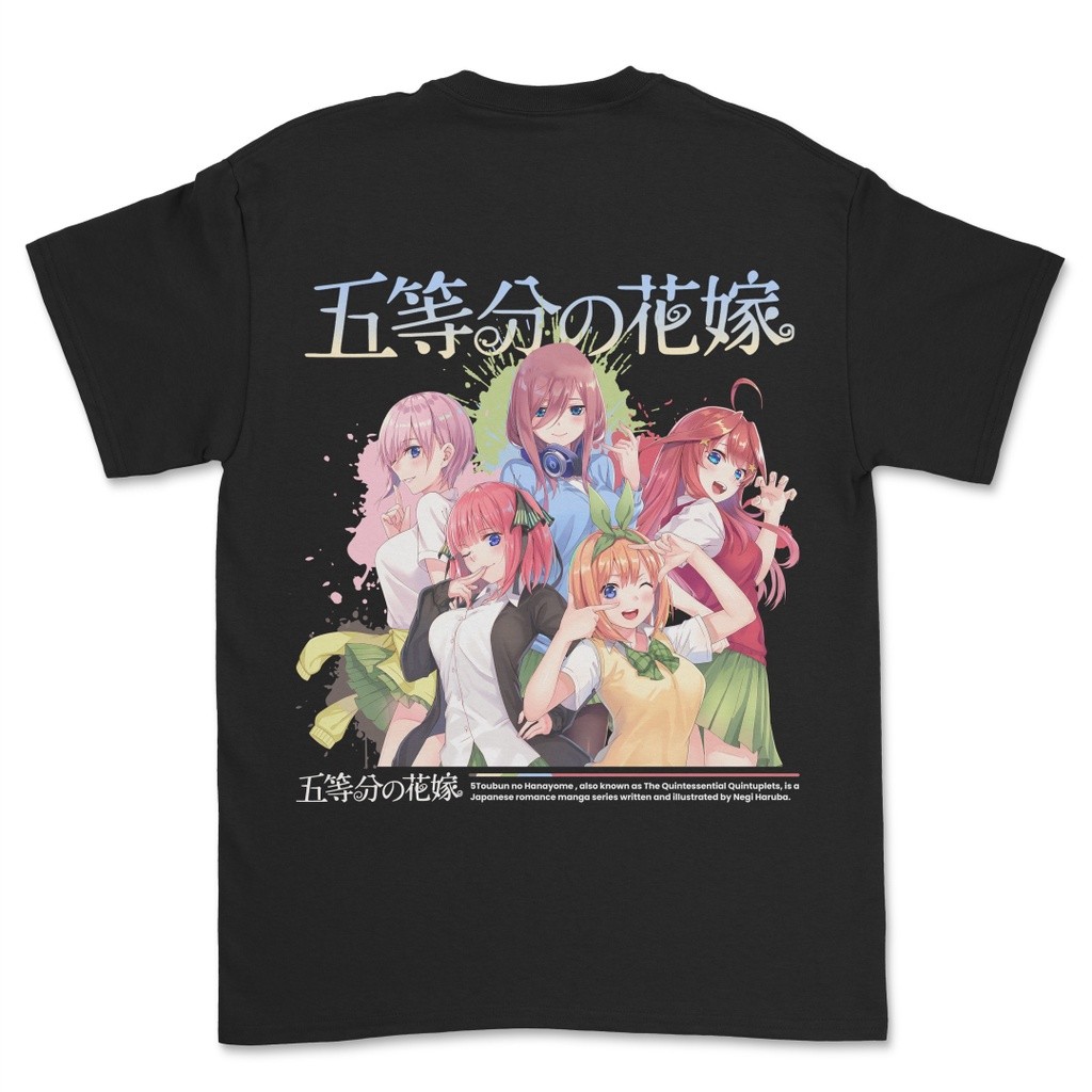 Kaos Anime Go Toubun No Hanayome Nakano Family