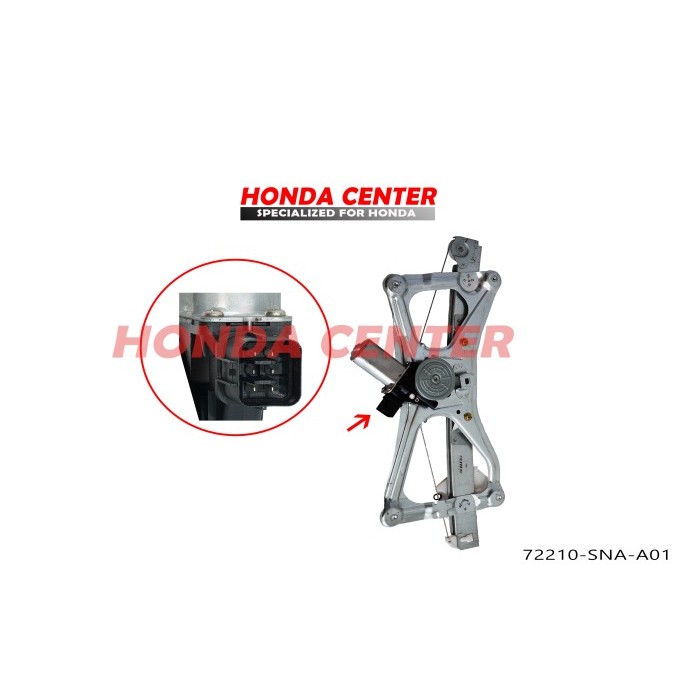 REGULATOR POWER WINDOW DEPAN KANAN CIVIC FD 2006-2011 PART BARU