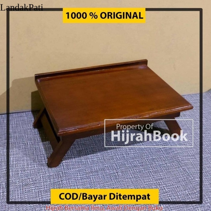 Diskon Bisa Cod Rekal Kayu Meja Kecil Alas Baca Al Quran Rekal Miring Ready LZN4