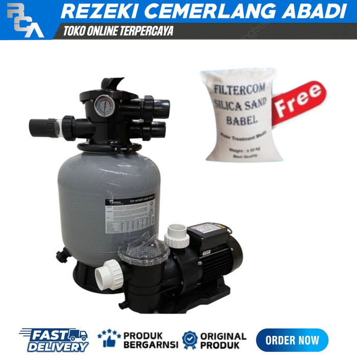 paket mesin pompa kolam renang 1paket peralatan kolam renang 1set