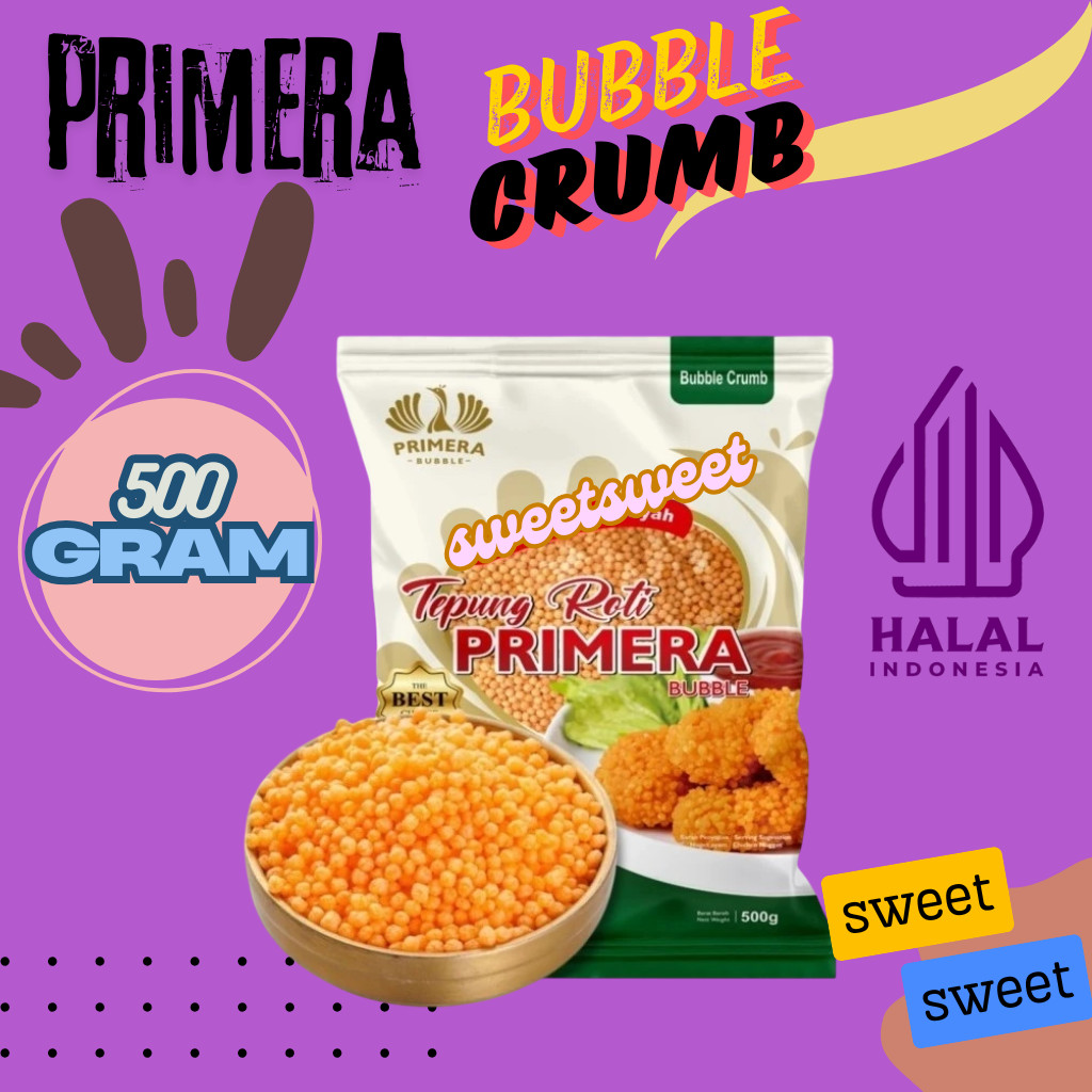 

Sweetsweet Crispy Bubble Crumb | Tepung Panir Nugget | Tepung Roti Primera 500 gr {Tersedia Grosir}