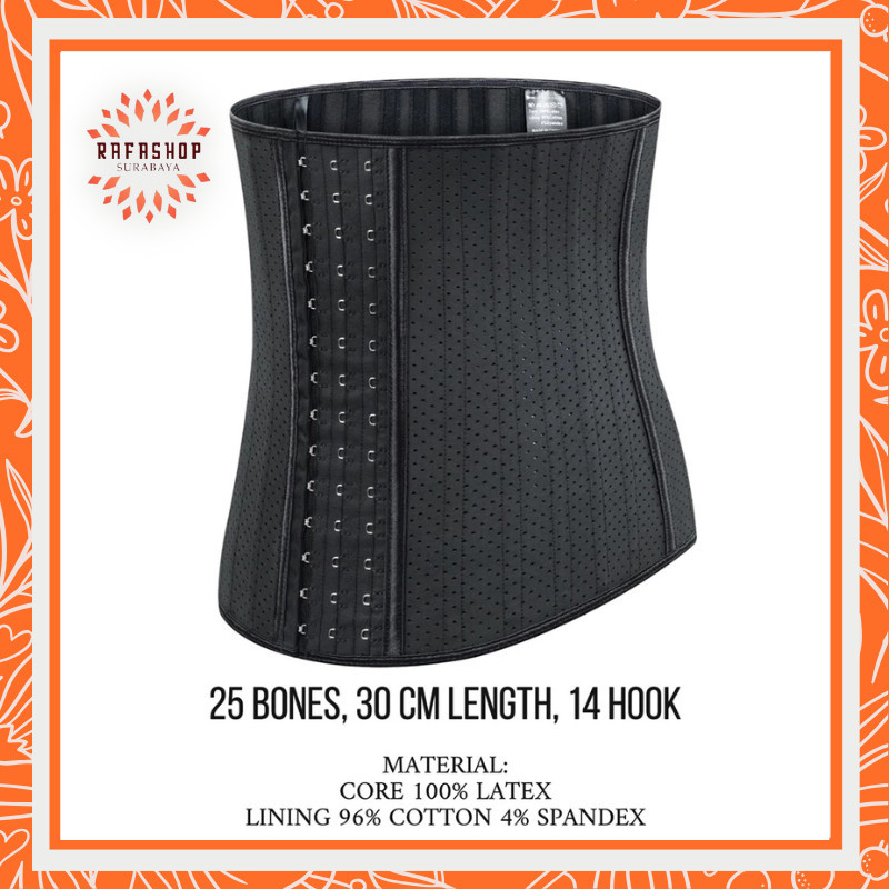 gn64rf UNDR070 Korset stagen Latex 25 Tulang Korset Pelangsing Perut Pinggang Wanita Slim dan Pelang