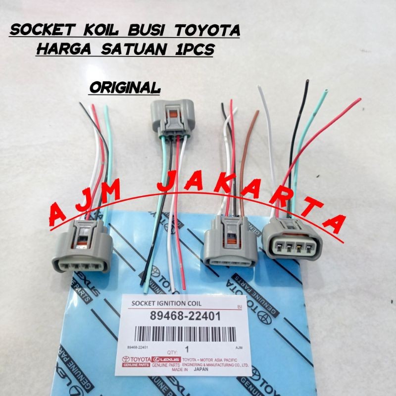 Soket socket coil koil busi ignition Toyota Camry Alphard Harrier sienta original 1pcs