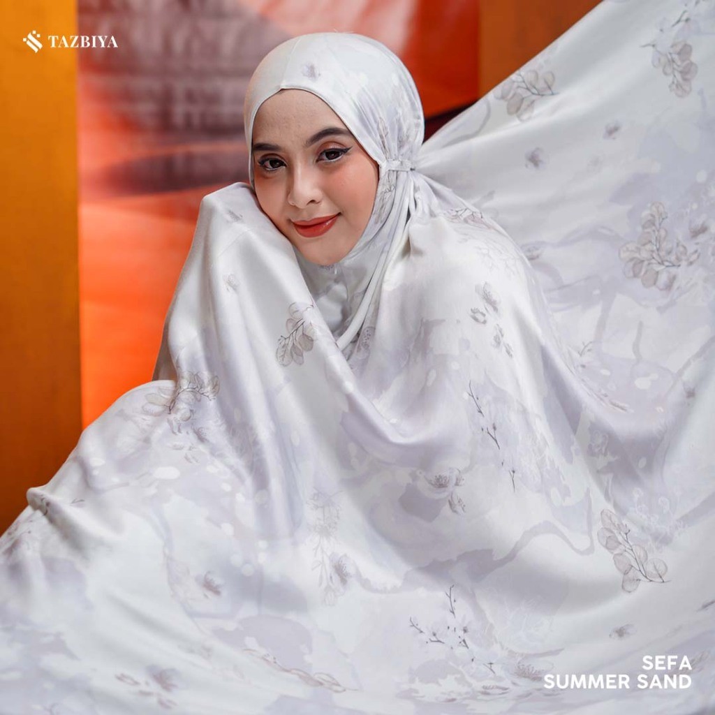 ORIGINAL 100% MUKENA SET SAJADAH TAZBIYA PREMIUM SEFA ZUMRA I Mukena Rayon Sateen Jumbo Dewasa SALE