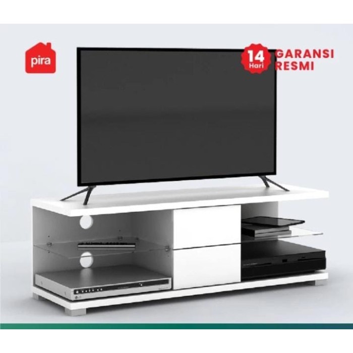 PIRA - JOHN TV Meja TV / Rak TV Putih Glossy WHITE GLOSSY