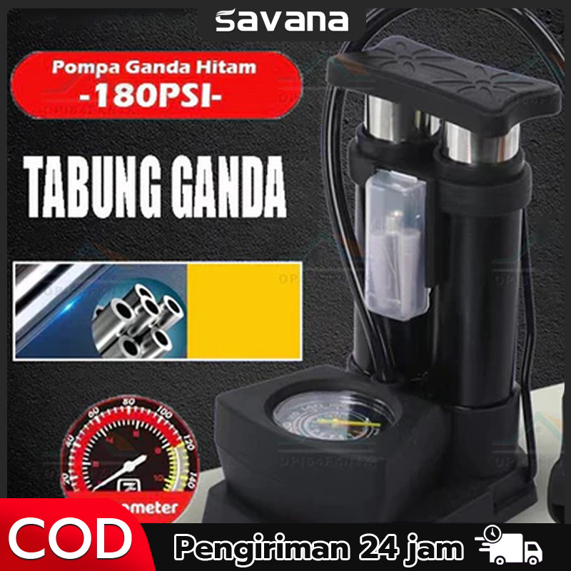 Portable High Pressure Pompa Angin Kaki Untuk Ban Mobil Pompa Injak Ban Motor Pompa Ban Motor Injak 