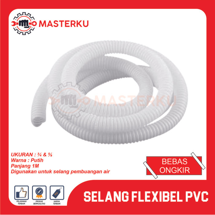 Selang Flexibel PVC / Selang Plastik Fleksibel / Slang Air PVC / Selang Pipa PVC Fleksibel / Selang 