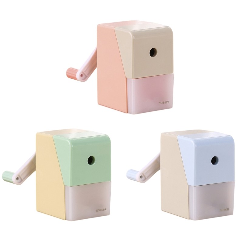 

Single Hole Pencil Sharpener Chidlren Manual Sharpener for (7.3-8.5M) Pencil Soft/Hard Charcoals Colored Pencils D5QC