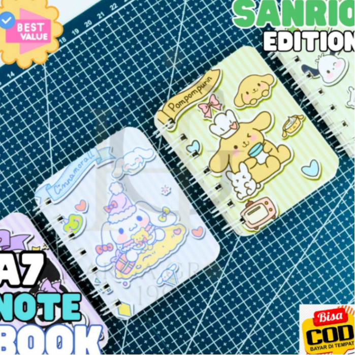 

HYPE N FANCY Buku sanrio binder spiral a7 termurah lucu imut alat tulis sekolah catatan terjangkau bisa cod