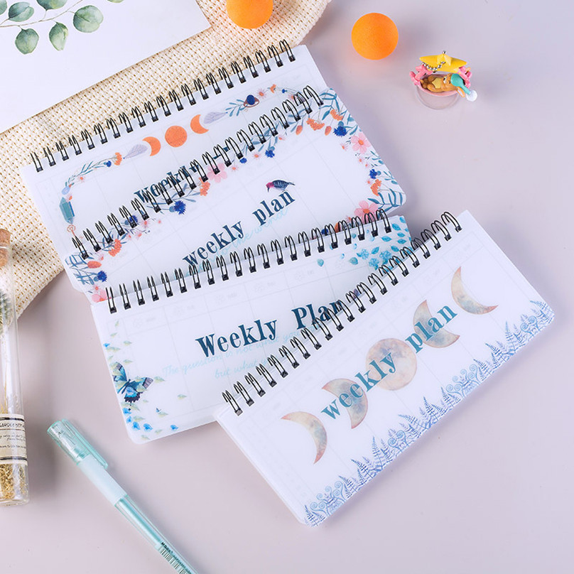 

Weekly Planner Notebook Kawaii Stationery To Do List Agenda Cahier Note Book Planner Diary Libreta Notepad Cuaderno Coil Book