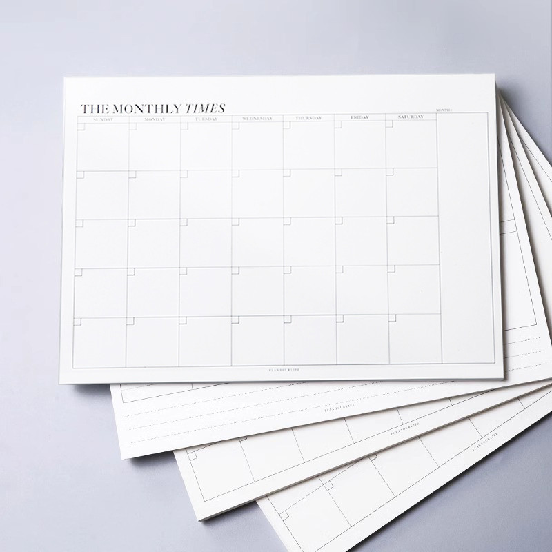 

50Sheets Universal Tearable Planner Weekly Monthly Schedule Student Stationery Office School Supplies Simple Plan Notebooks