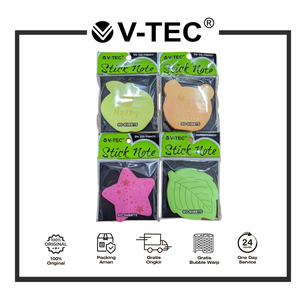 

V-TEC STICKY NOTE SN 331 FANCY MIX/PCS
