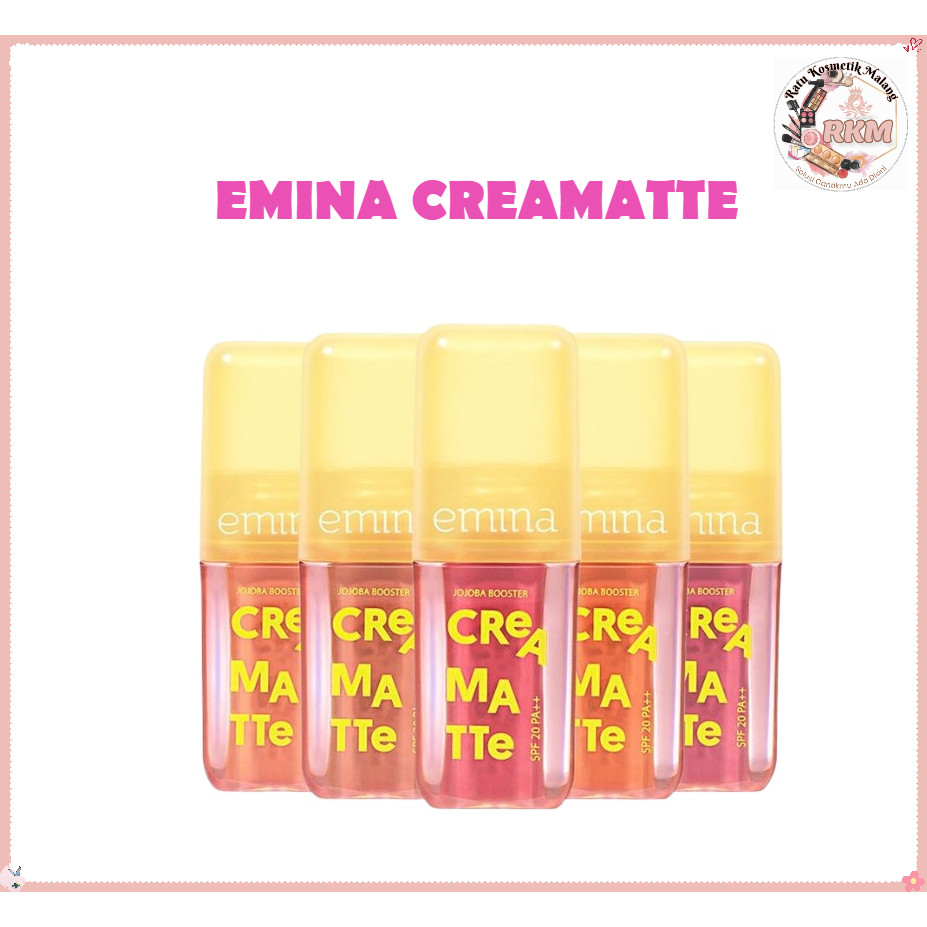 EMINA Creamatte Lip Cream | Cream Matte LipCream SPF20 Lightweight Lip Cover