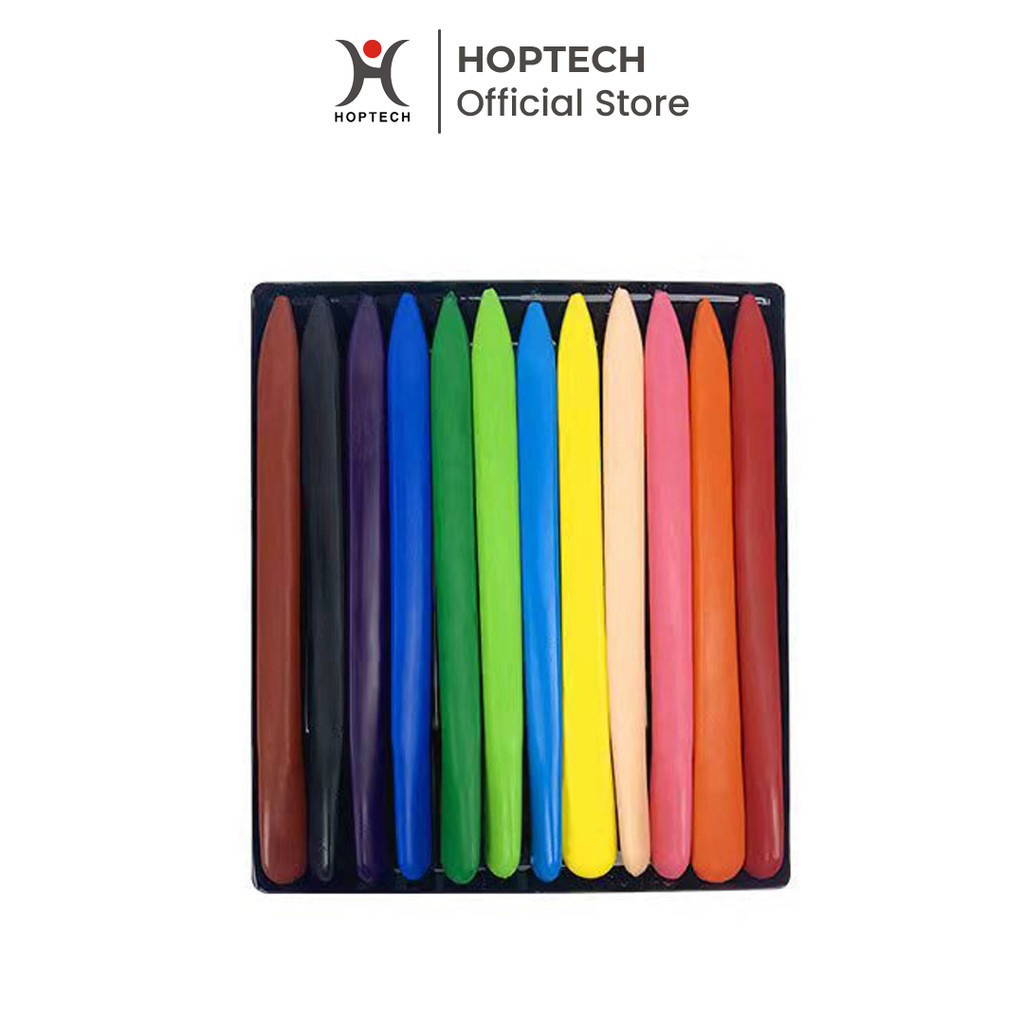 

[MS] - Crayon Set Krayon Plastik 12/24 Warna Cerah Bentuk Segitiga Ergonomis Tidak Beracun