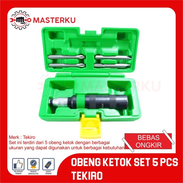 OBENG KETOK SET TEKIRO / OBENG KETOK SET 9 PCS / OBENG PALU / OBENG TEKIRO / OBENG PEMUKUL SET TEKIR