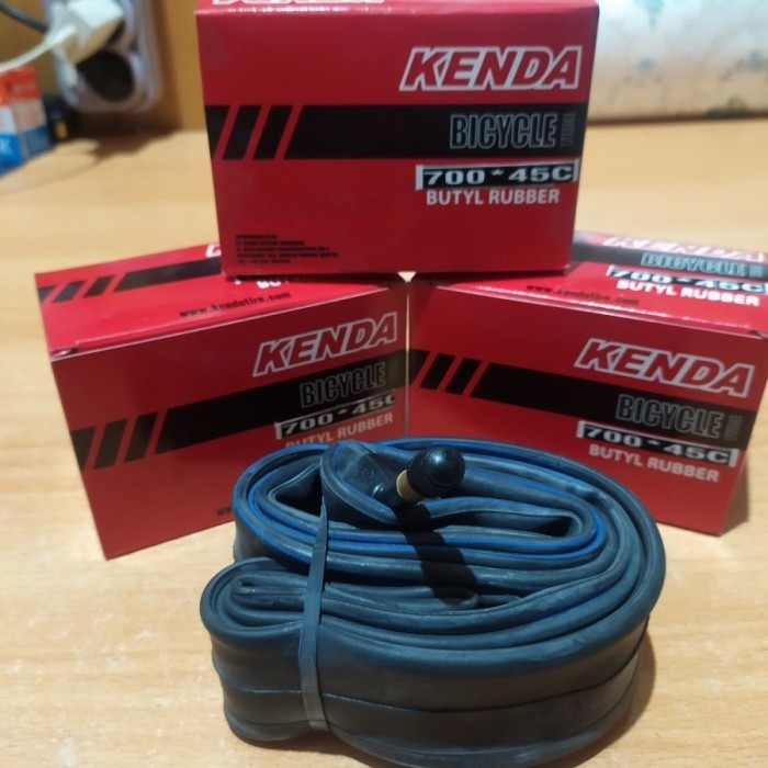 BAN DALAM TUBE sepeda KENDA 700 x 45c 700x45 AV pentil motor 48mm