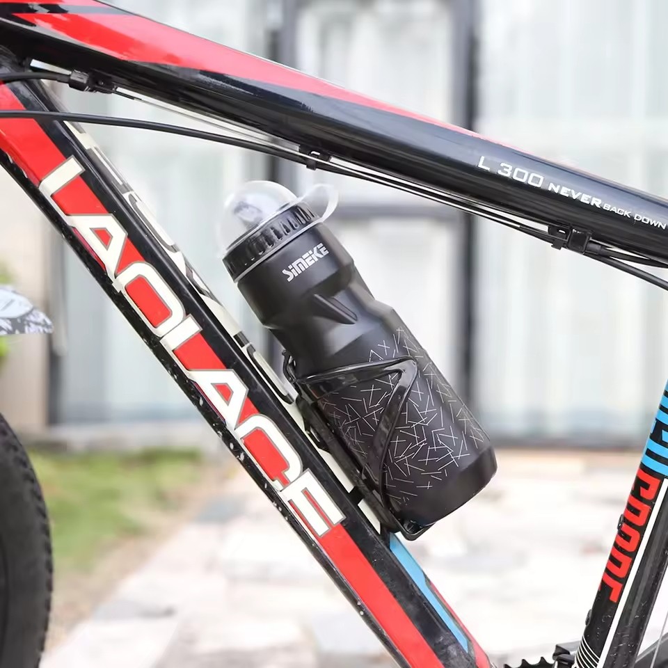 Paket Botol Minum Sepeda 750ml + Holder – BONUS Baut, Desain Ergonomis, Ringan & Tahan Lama, Cocok u