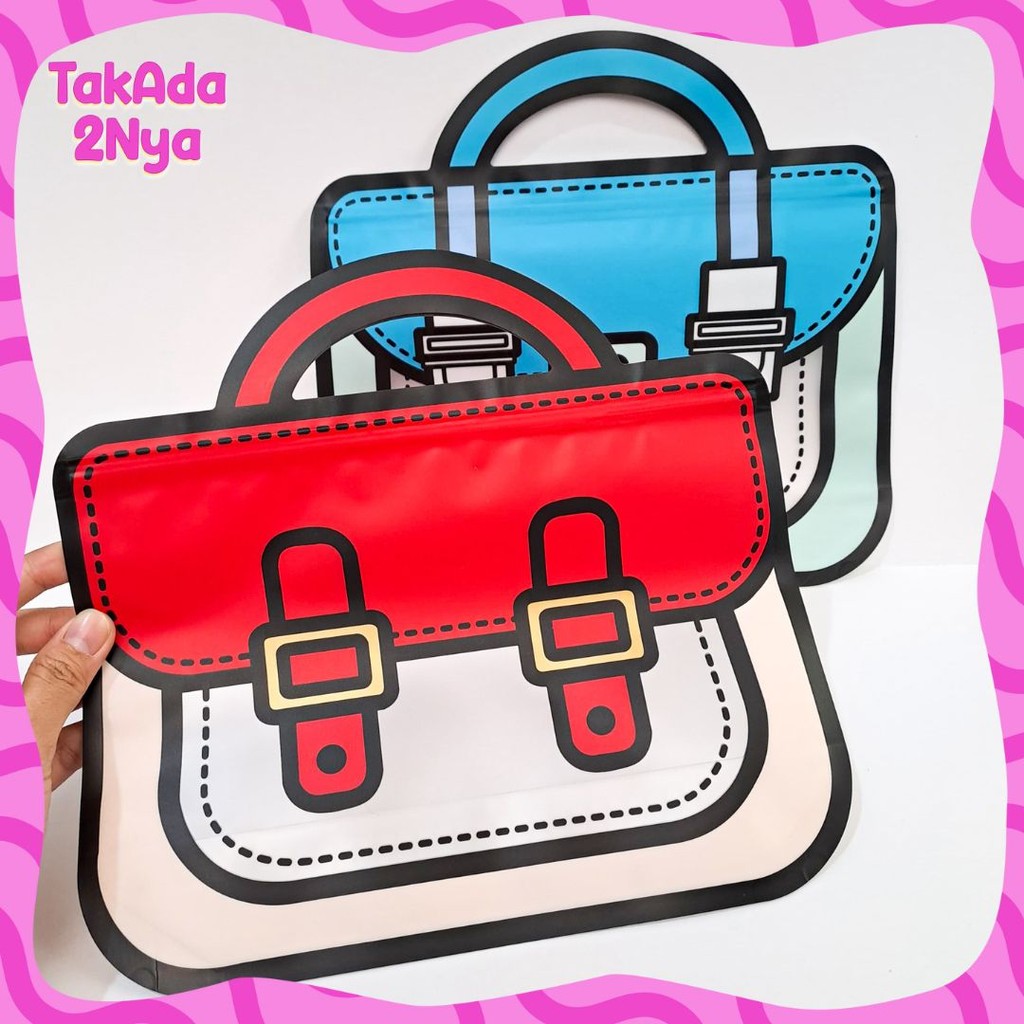 

Map Pouch Ziplock Tas Kantor Besar 24 x 18 Tempat Parcel Makanan Kemasan Hadiah Unik Plastik Tas Goodie bag