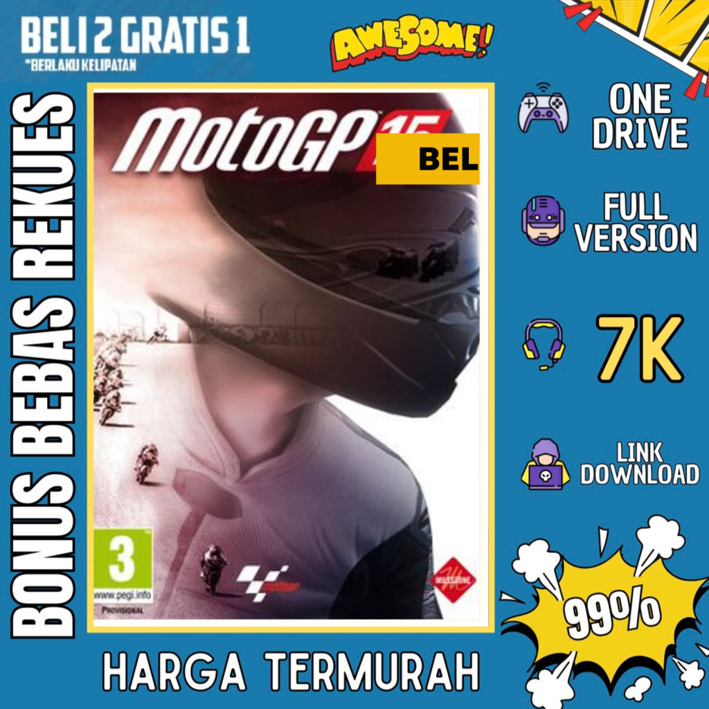 MOTOGP 15 COMPLETE - GAME PC - GAME LAPTOP - PC GAMES - BELI 2 GRATIS 1 - ORIGINAL WINDOWS - GARANSI