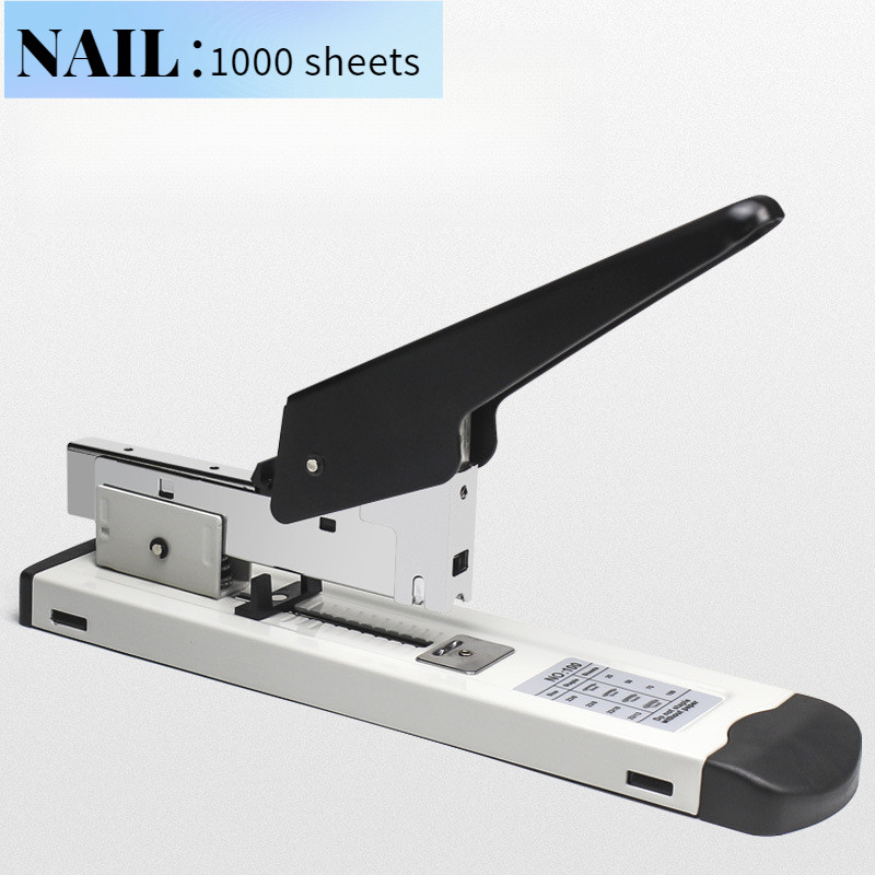 

Large Capacity Paper Binding Stapler With Nails Heavy Duty Stapler Bookbinding Stapling Staples Hand Operated Stapler 100 Sheets