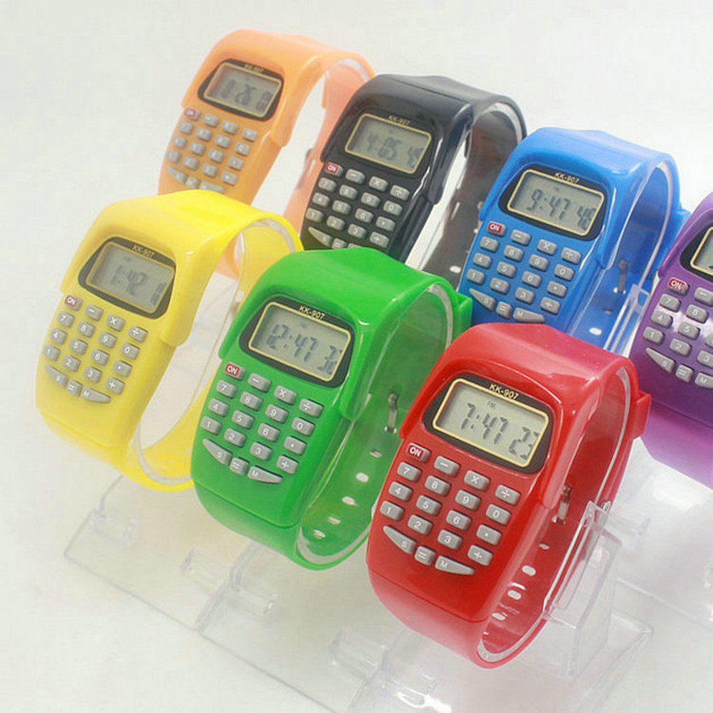 

2 Pcs Calculation Watch for Kids Boys Watches Toddler Calculator Children Wrist Birthday Gifts