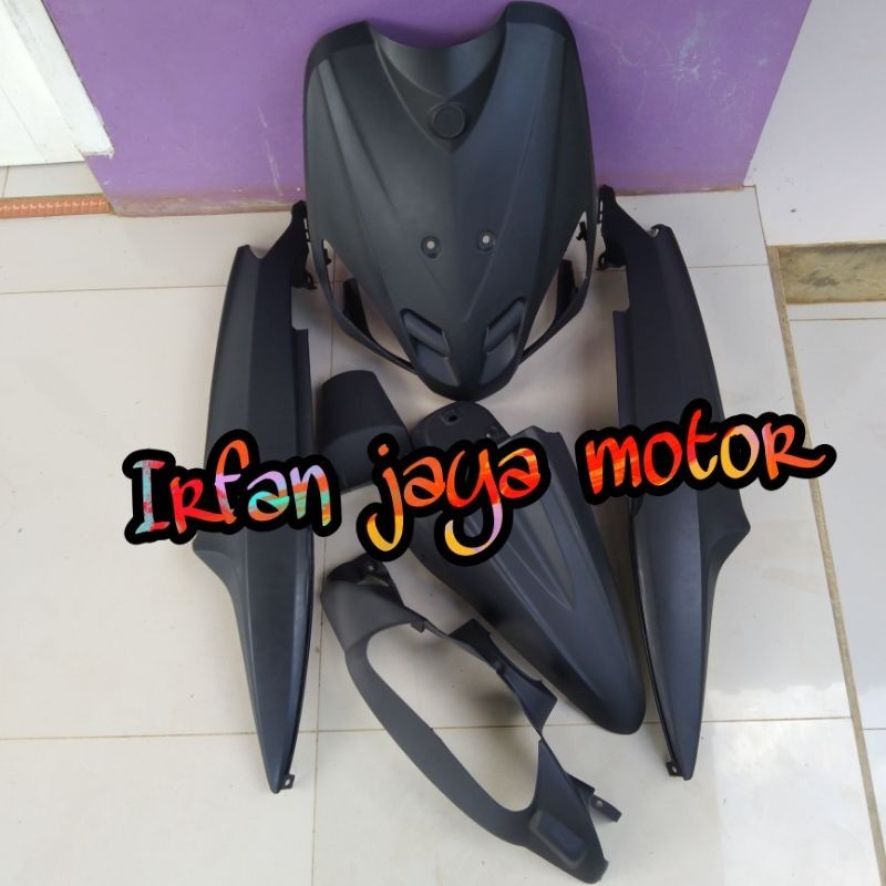 Cover body full halus Yamaha Mio Sporty hitam doff