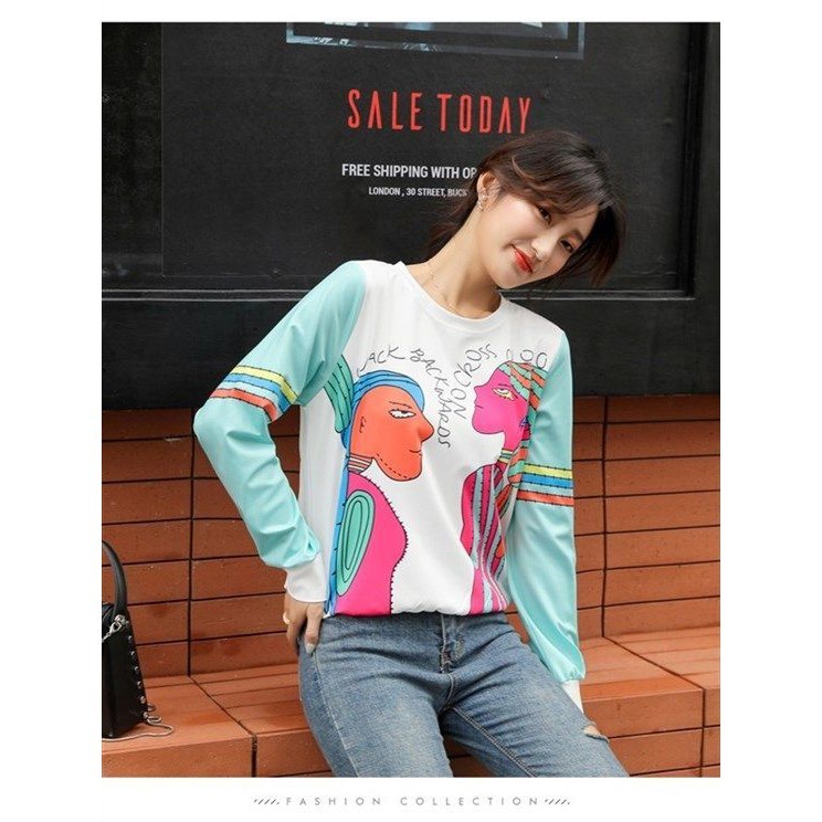 Sweater Wanita Korean Style Sweater Perempuan Lengan Panjang