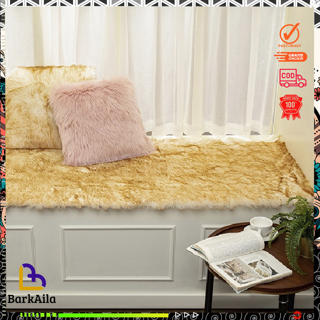 Taplak meja Bulu Rasfur 50x150cm / taplak Bulu  / Taplak  premium / taplak bulu tebal / taplak meja