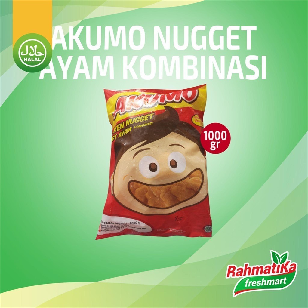 

Akumo Chicken Nugget Ayam / Naget 1000 gr