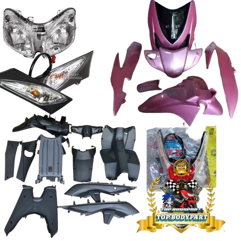 Cover Body full Body halus kasar vario 110 lama 110 karbu plus lampu baut