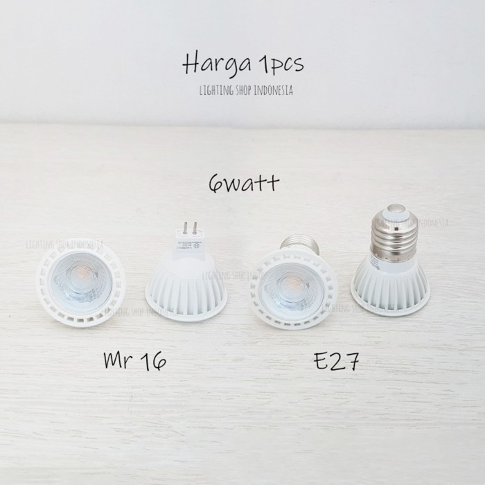 Bonnet H6Q Lampu halogen led 6W sorot spotlight warm white e27 mr16 / G4 spot - e27, 3in1+1 cahaya