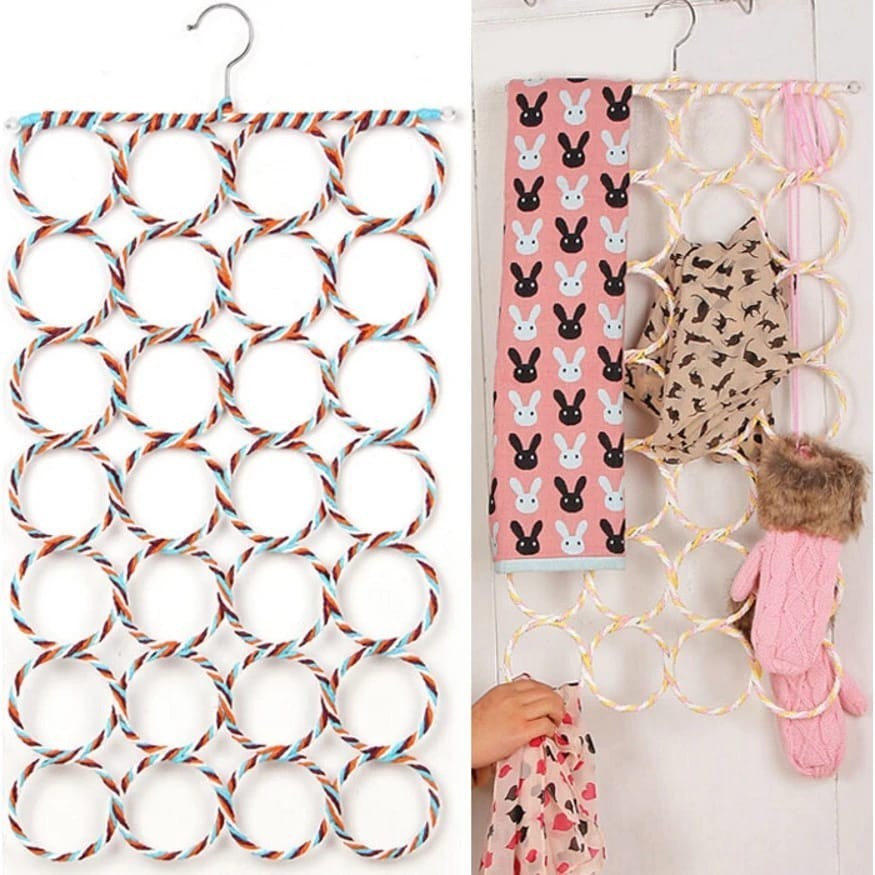 Gantungan Hanger Jilbab / Syal 28 Ring Hanger Unik Gantungan Hijab Aesthetic