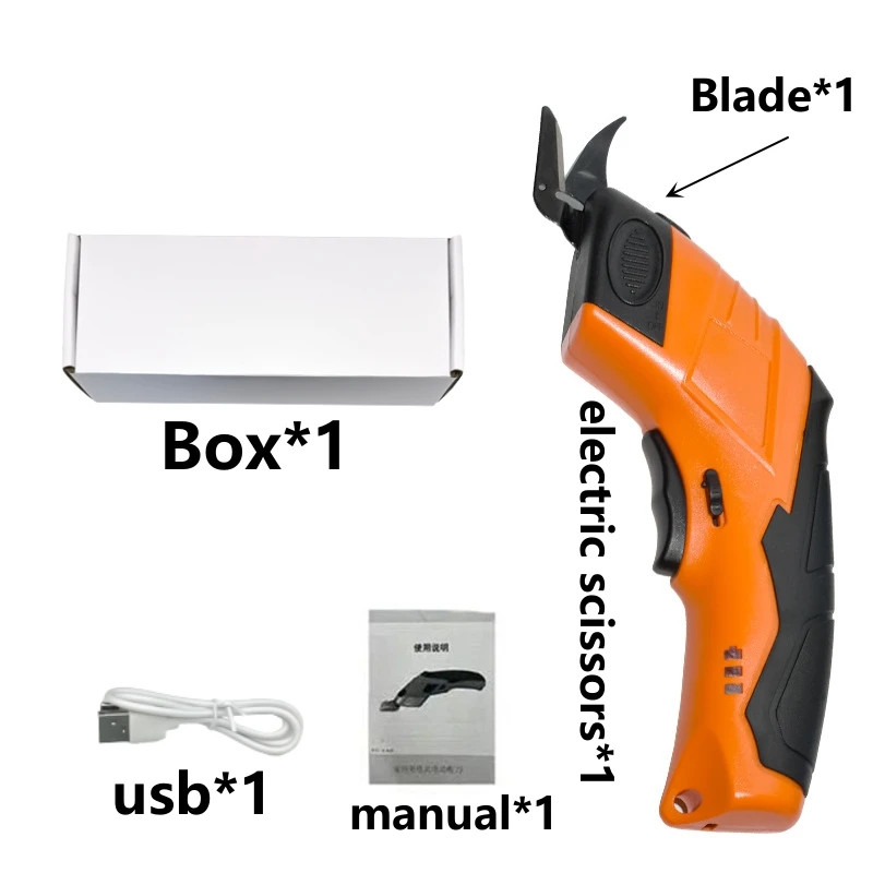 

New cordless electric tailoring scissors USB charging Suitable for cutting cotton fabric/leather/cloth and other materials