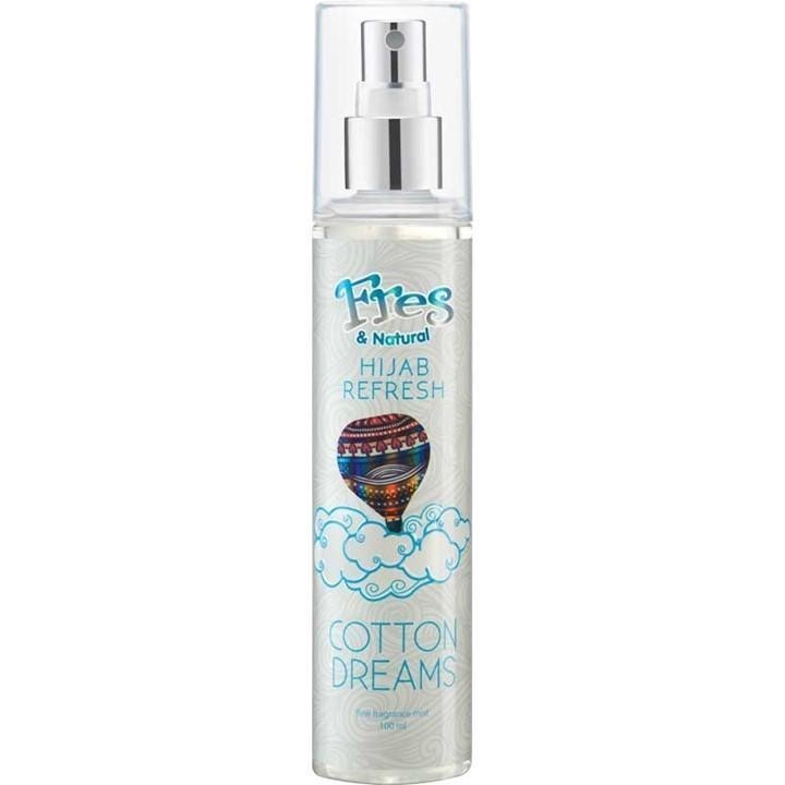 Fres & Natural Spray Cologne Hijab Refresh Cotton Dreams Botol 100 ml x2 - Gambar 2