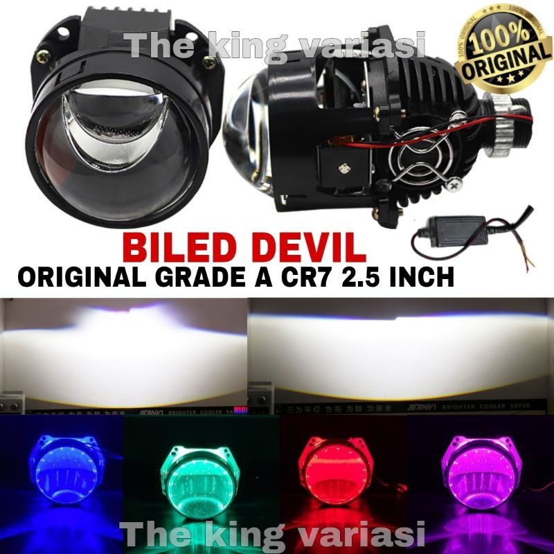 LAMPU BILED DEVIL PREMIUM CR7 2.5 INCH ORIGINAL BILEF DEVIL/LAMPU PROJECTOR BILED DEVIL 2.5 INCH ORI