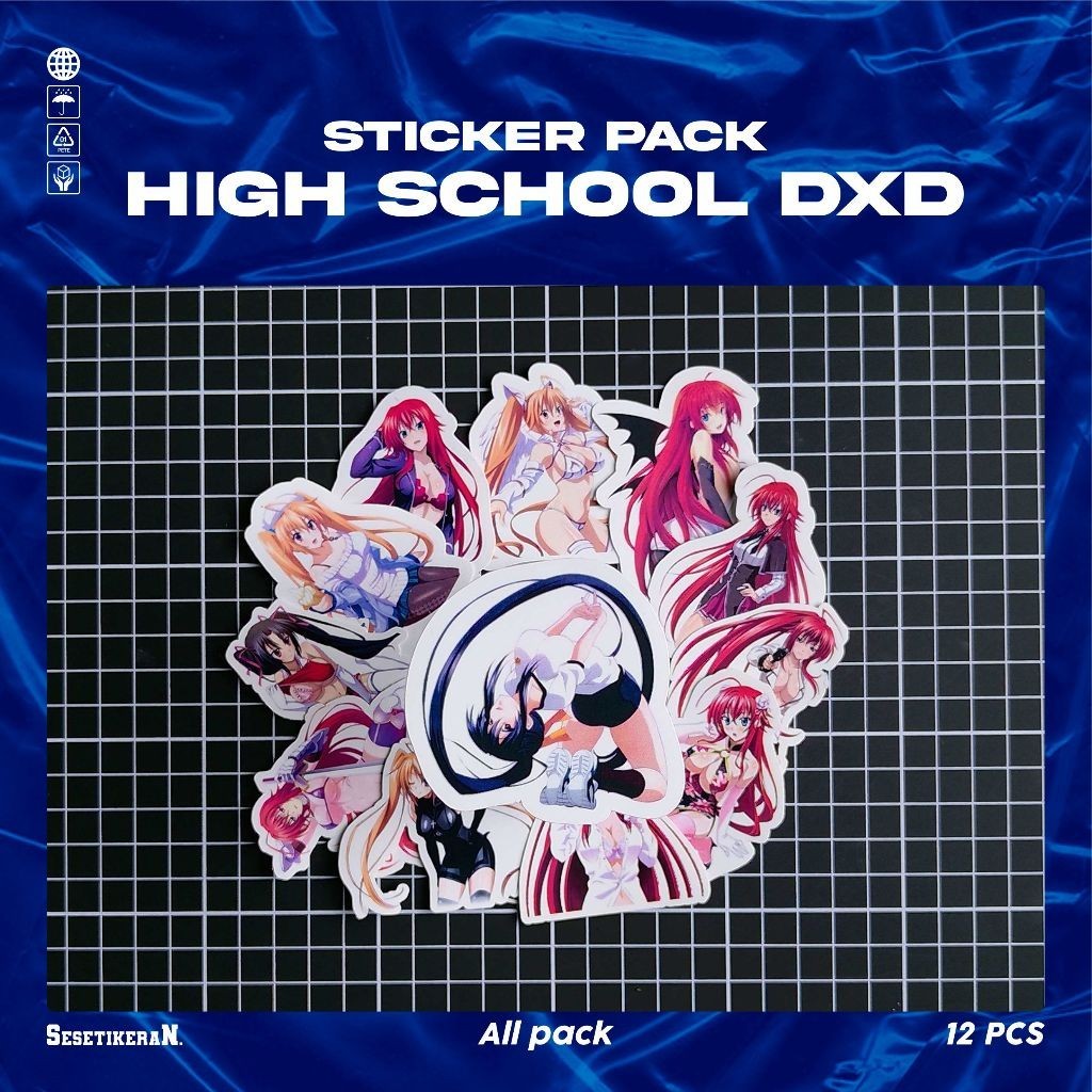 

COD✨ Sesetikeran Pack Anime Highschool DxD Lucu Sticker Cute Keren Untuk Koper Laptop Skateboard