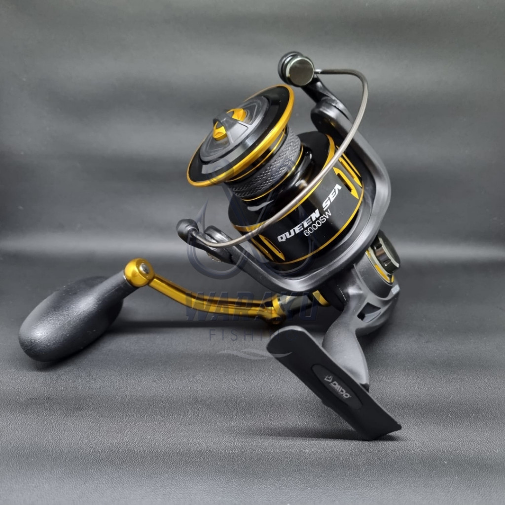 cuci gudang Reel Pancing DAIDO Queen Sea SW 6000 / 8000 Power Handle + Bonus Oil Reel