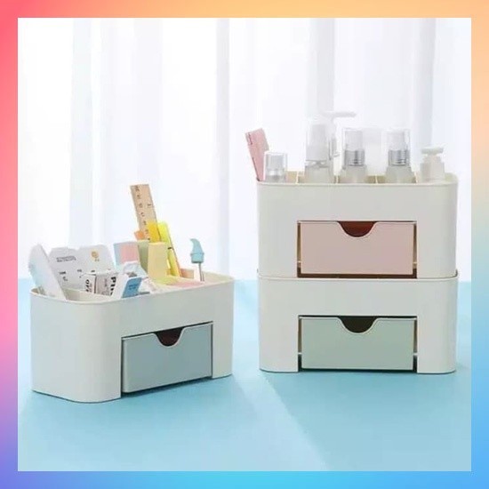TERMUURAHH Rak Kosmetik Plastik / Rak Makeup Plastik / Rak Kosmetik Laci / Rak Kosmetik / Organizer 