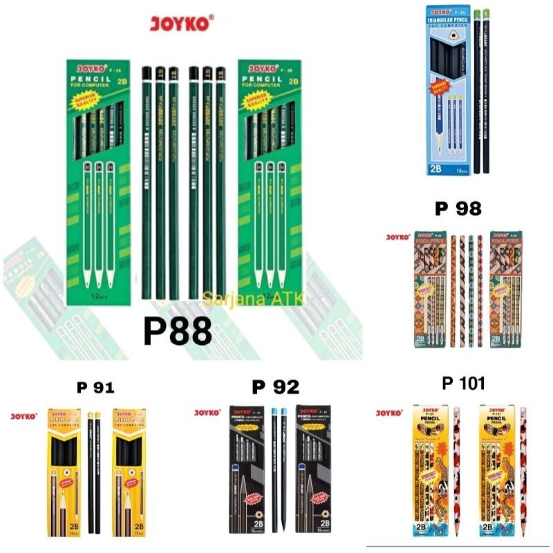 

(12pcs) Pensil 2B Handy Pencil P98 / P101 2B joyko