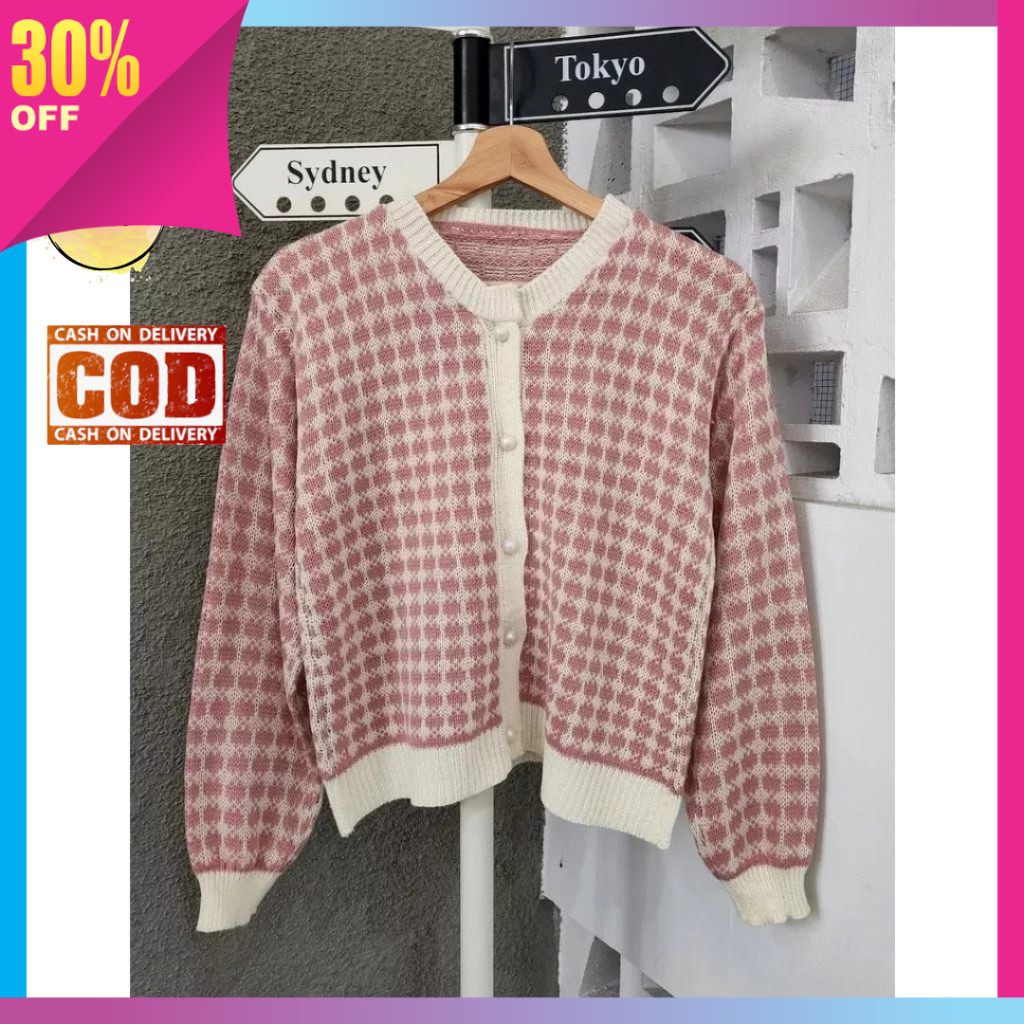OuterWear Wanita Keren Korean Style Kekinian Murah / Cardigan Eleanor Outer
