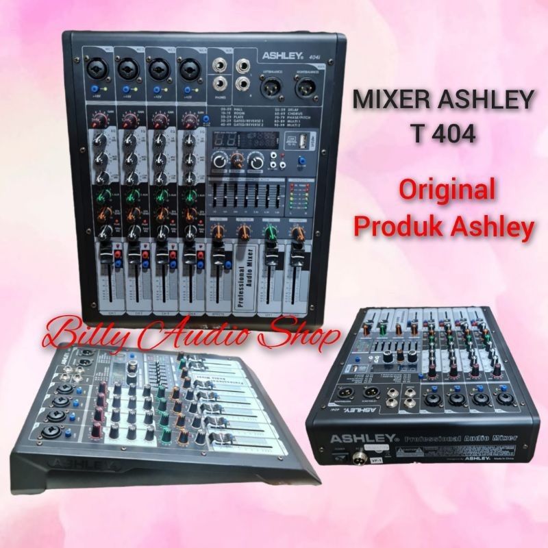 Jh Rdm Sinar Mixer Audio ASHLEY PREMIUM 4,6,Samson 4 dan 6, 404i Usb,Soundcard,Effect Digital 99 DSP