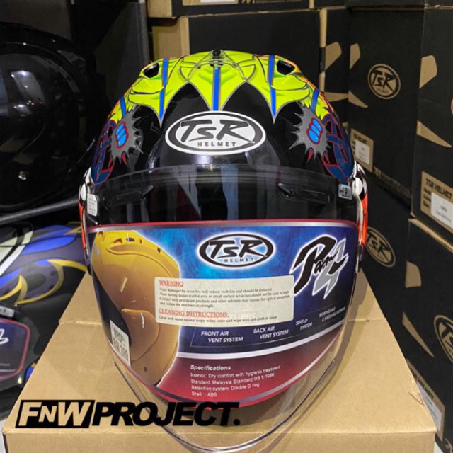 HELM TSR RAM 4 RUSSEL BLACK