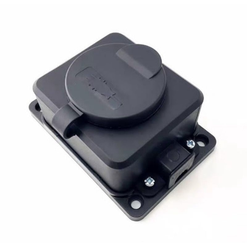 Yw Terminal Stop Kontak Arde Penutup Waterproof Hitam Anti Air Stopkontak Tahan Air