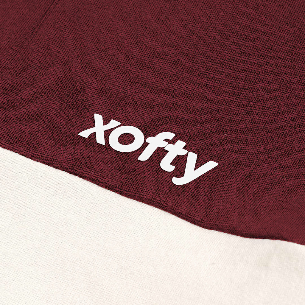 TYB Xofty Sweater Rugby Regular Fit Pria Dan Wanita Salvia Maroon