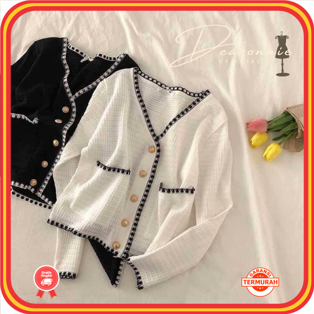 Outer Baju Wanita Cantik Kekinian Korean Style / Cardigan Hyeri - Cardigan/Outer Baju Rajut Wanita C
