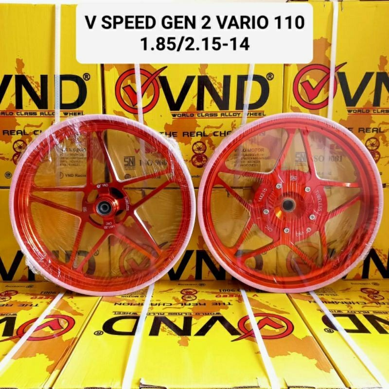 Velg VND V Speed V2 Gen 2 Beat Scoopy Vario 110 Gen 2 185/215-14