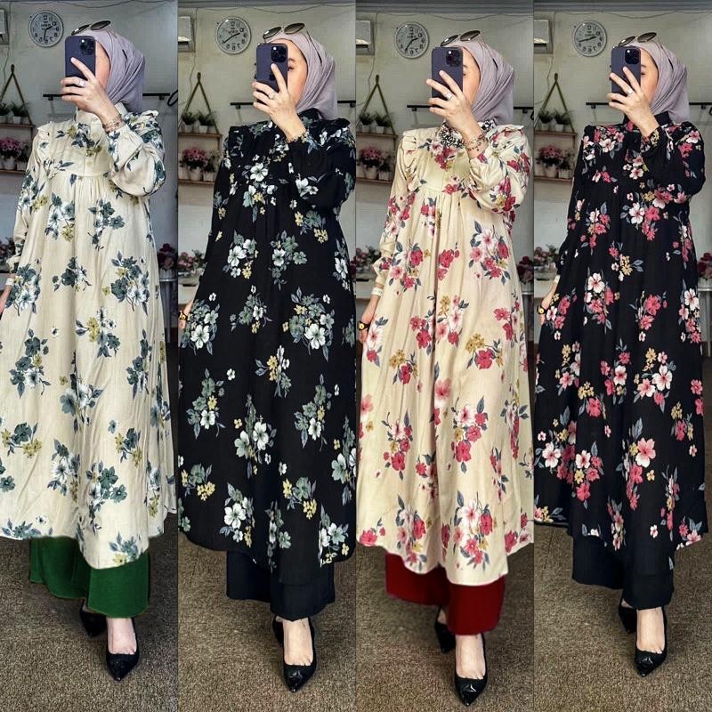 Calia Tunik Set Rayon Diamond mix Crinkle Airflow